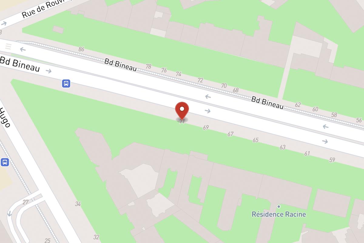 Plan de situation — 71 Avenue Bineau