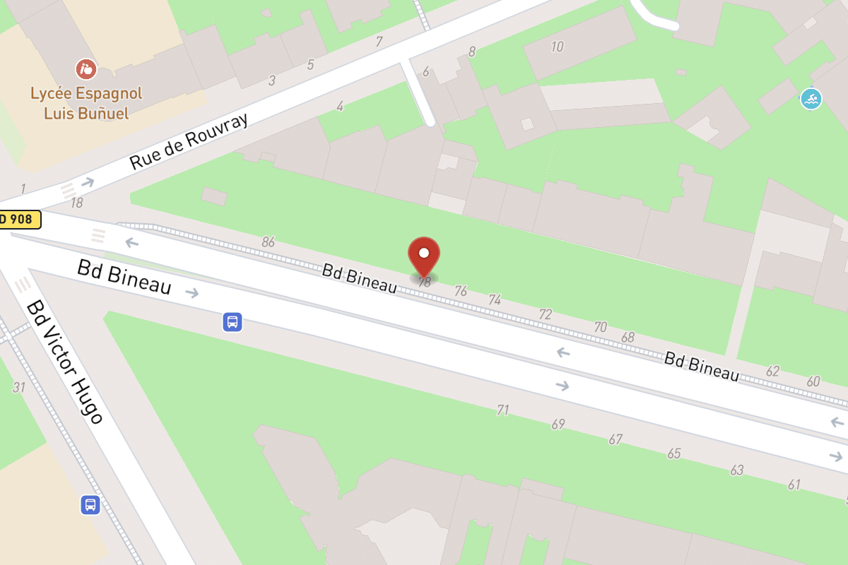 Plan de situation — 78 Avenue Bineau