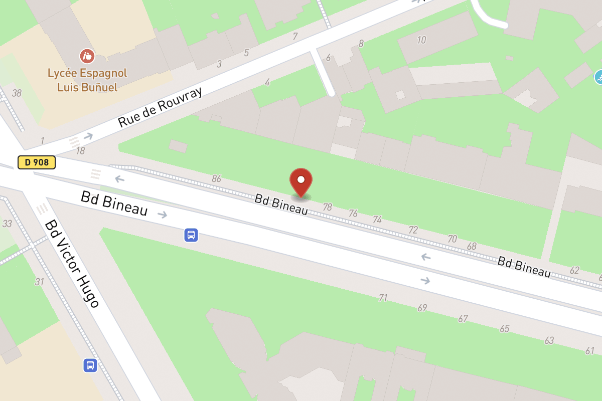Plan de situation — 80 Avenue Bineau
