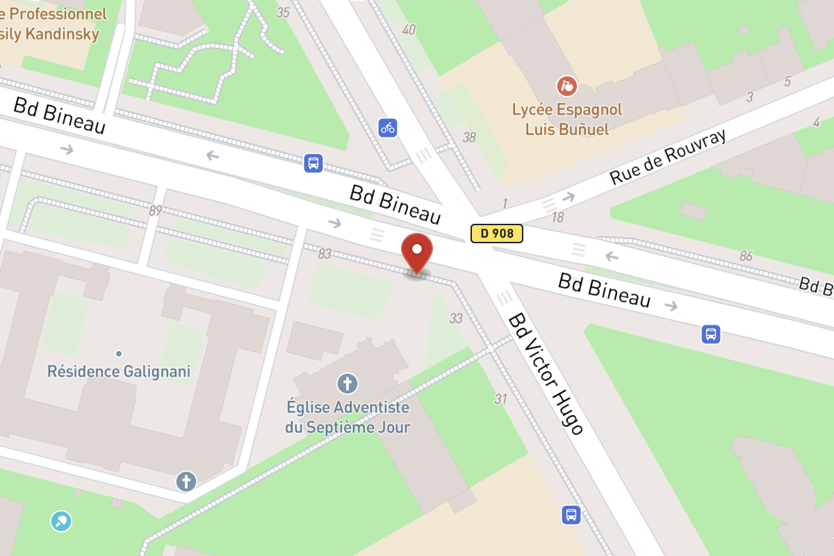 Plan de situation — 81 Avenue Bineau