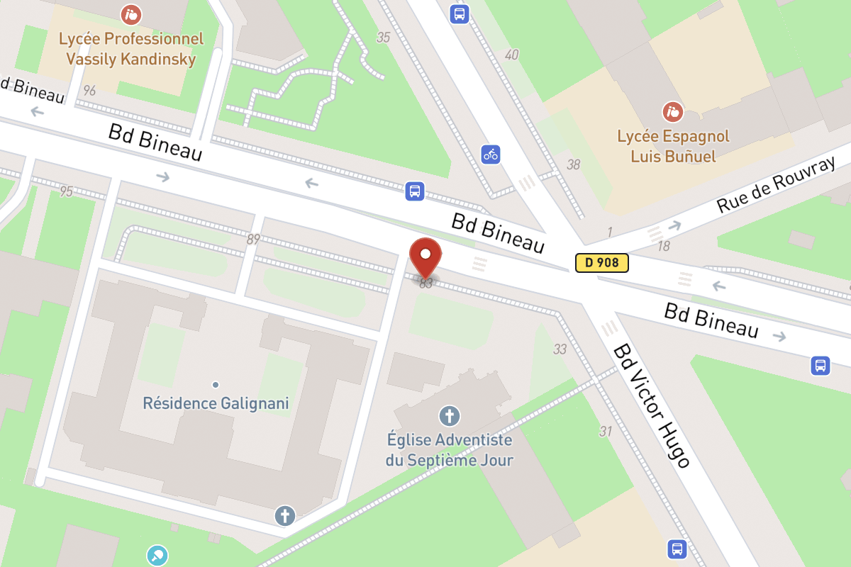 Plan de situation — 83 Avenue Bineau
