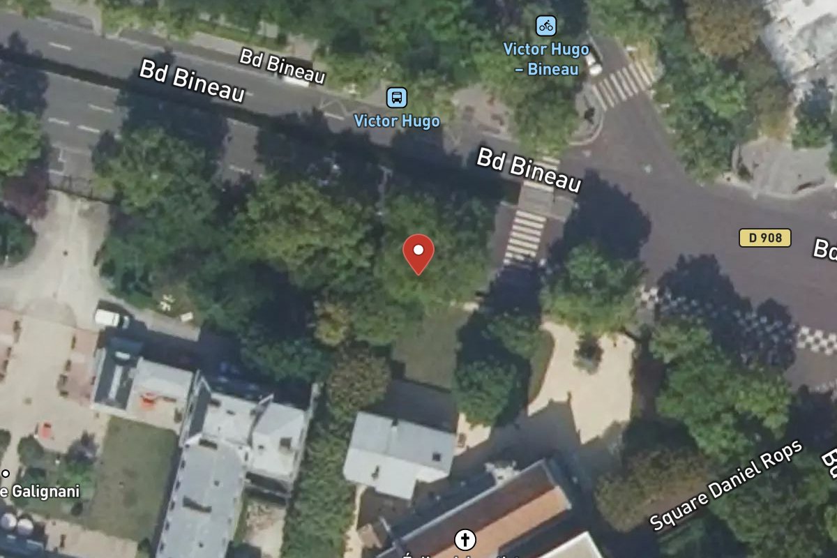 Vue satellite — 83 Avenue Bineau