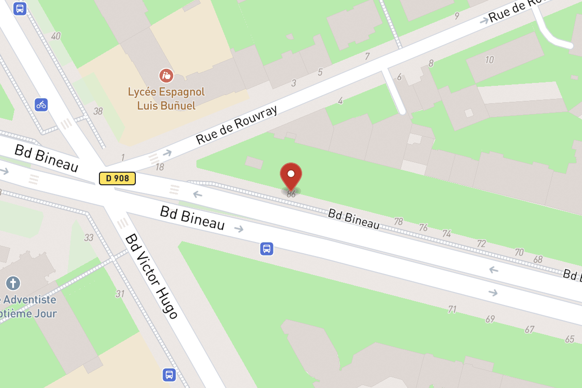 Plan de situation — 86 Avenue Bineau