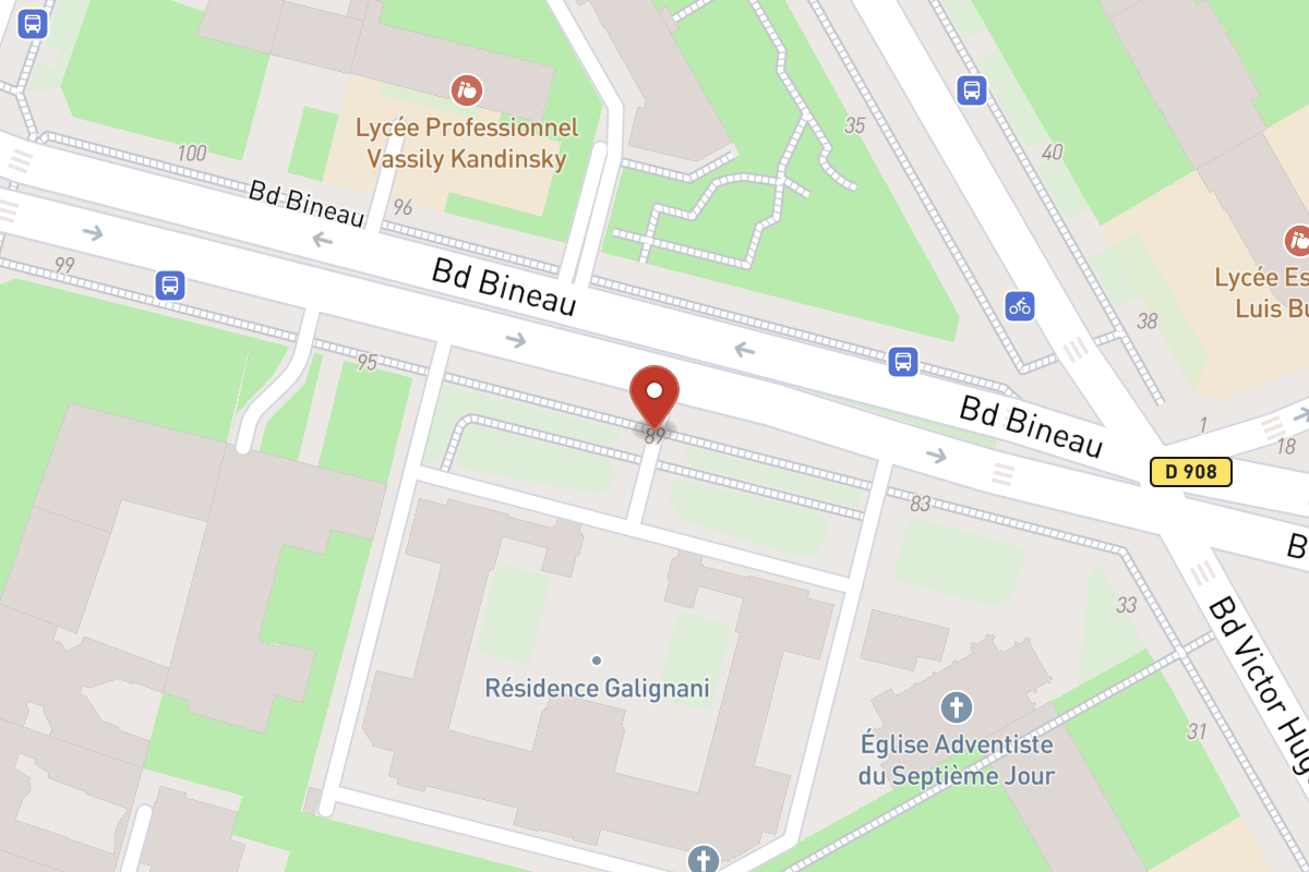Plan de situation — 89 Avenue Bineau