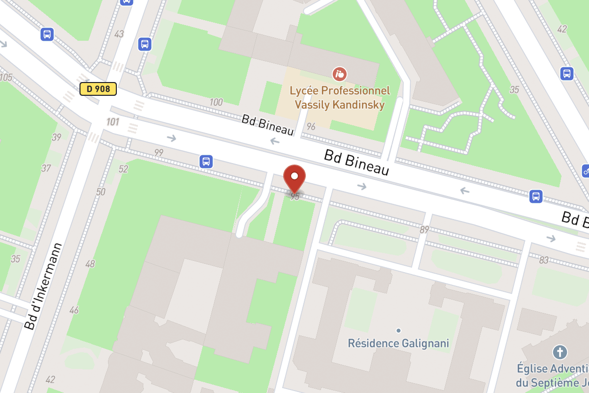 Plan de situation — 95 Avenue Bineau