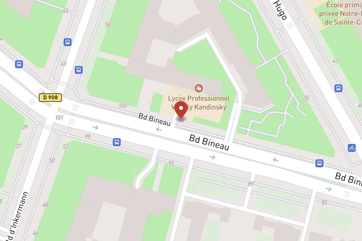 Plan de situation — 96 Avenue Bineau