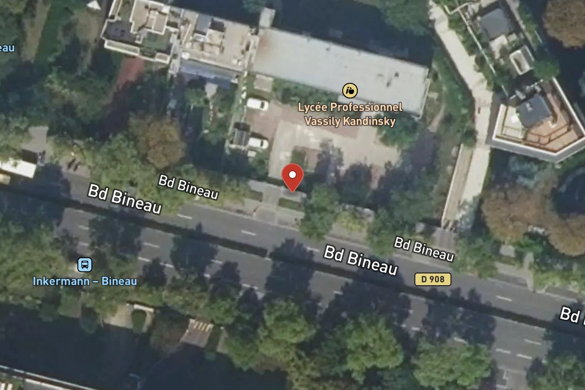 Vue satellite — 96 Avenue Bineau