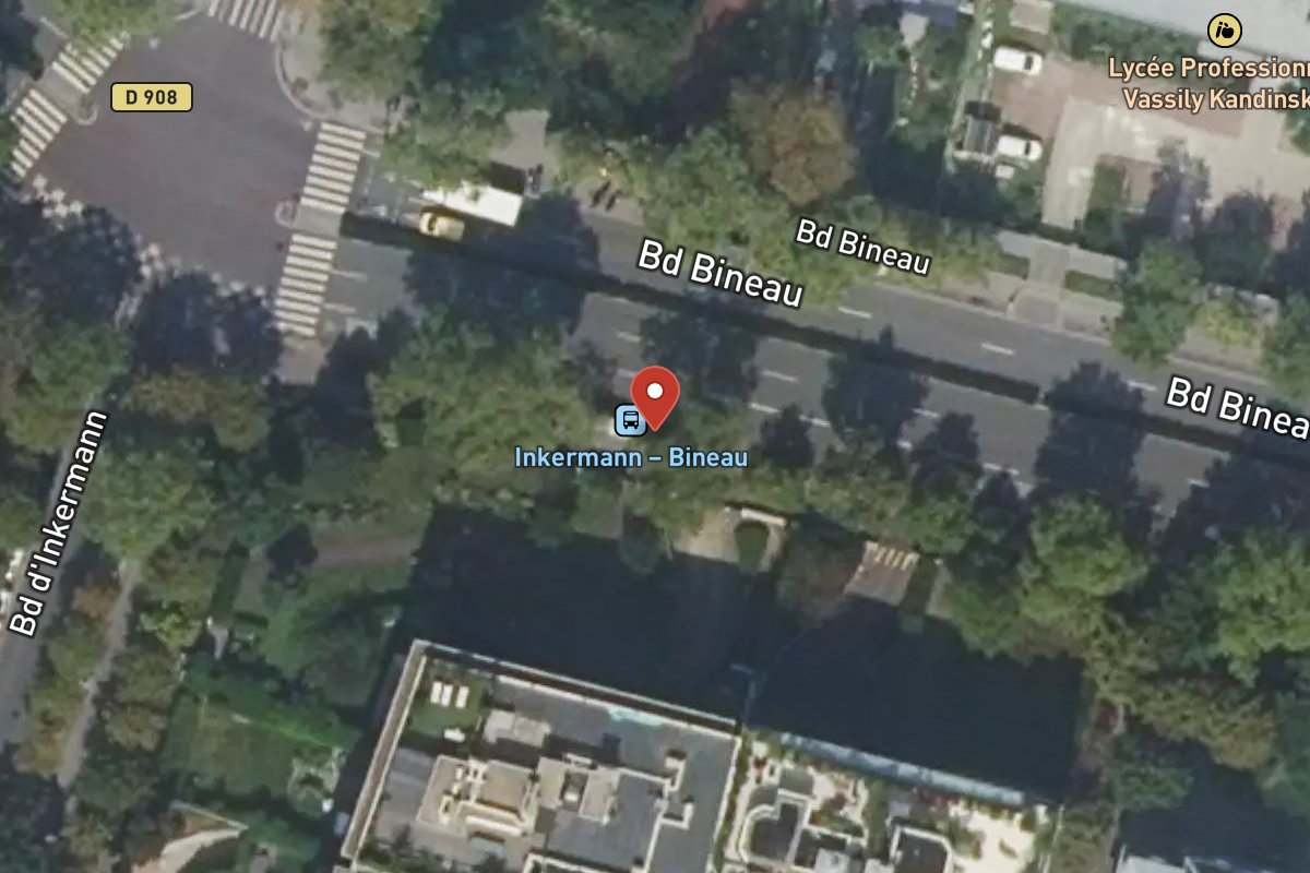 Vue satellite — 97 Avenue Bineau