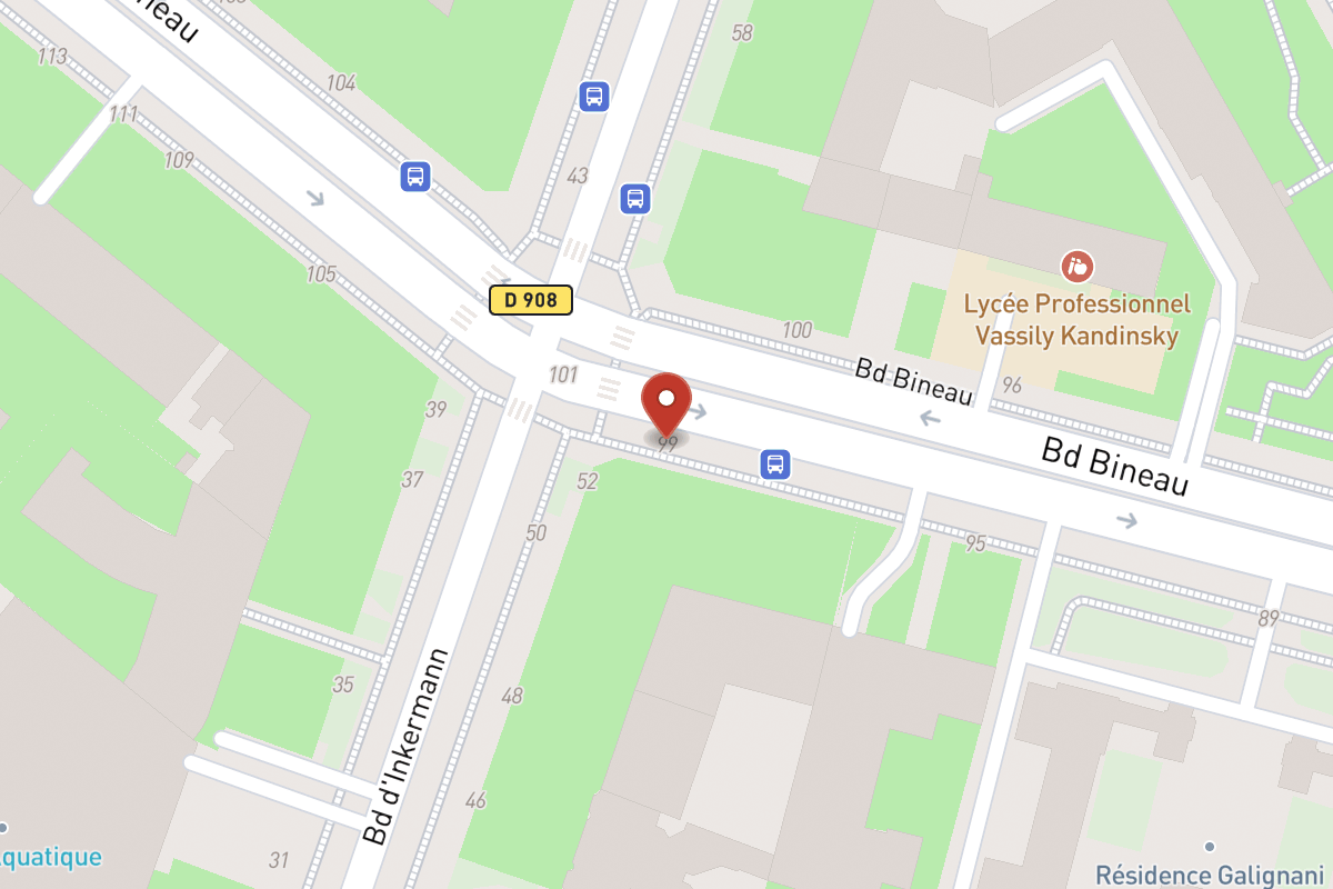 Plan de situation — 99 Avenue Bineau