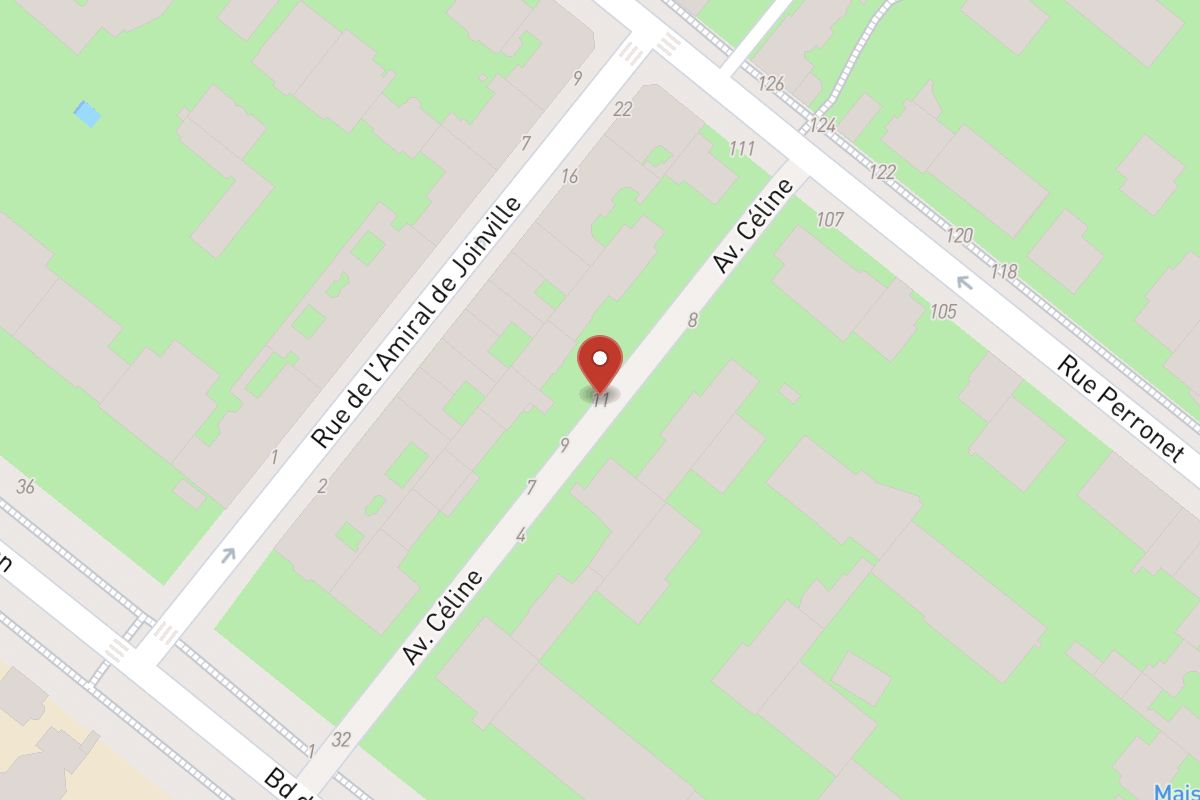 Plan de situation — 11 Avenue Céline