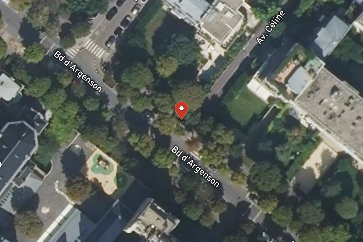 Vue satellite — 1 Avenue Céline