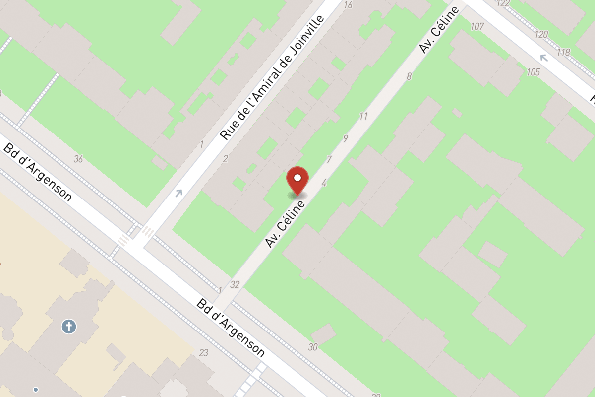 Plan de situation — 3 Avenue Céline