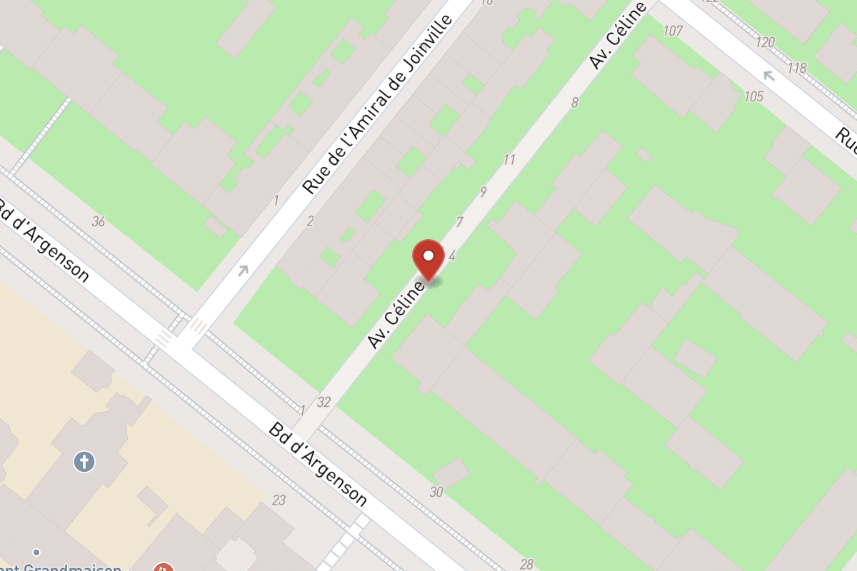 Plan de situation — 4 Avenue Céline