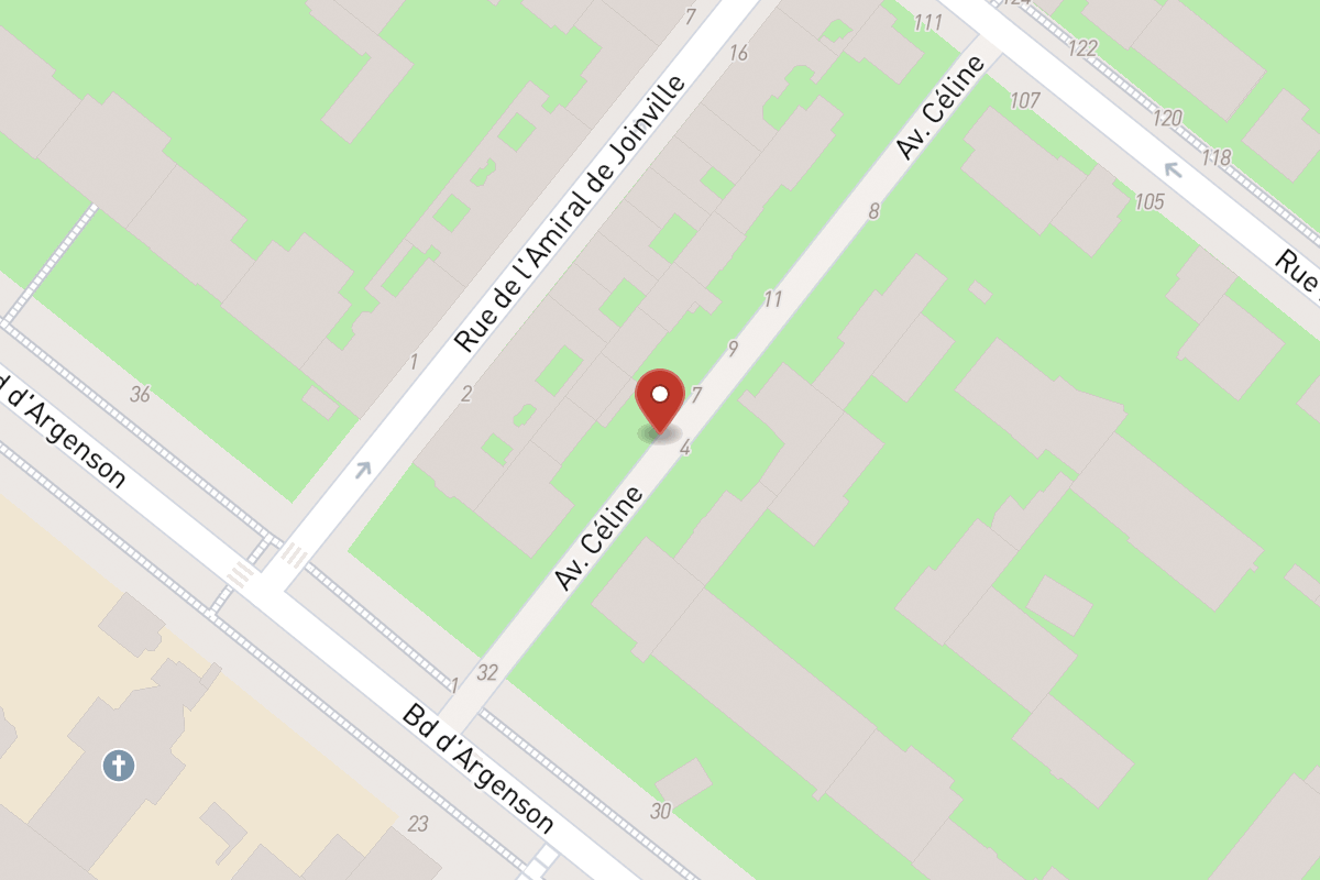 Plan de situation — 5 Avenue Céline