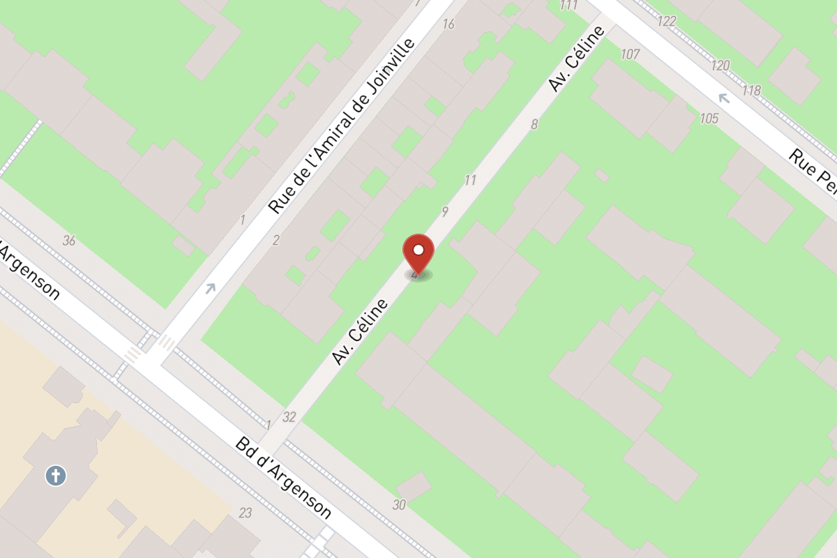 Plan de situation — 6BIS Avenue Céline