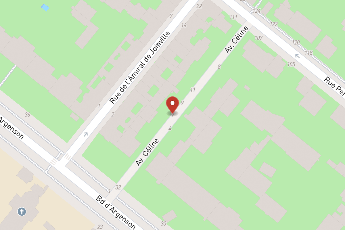 Plan de situation — 7 Avenue Céline
