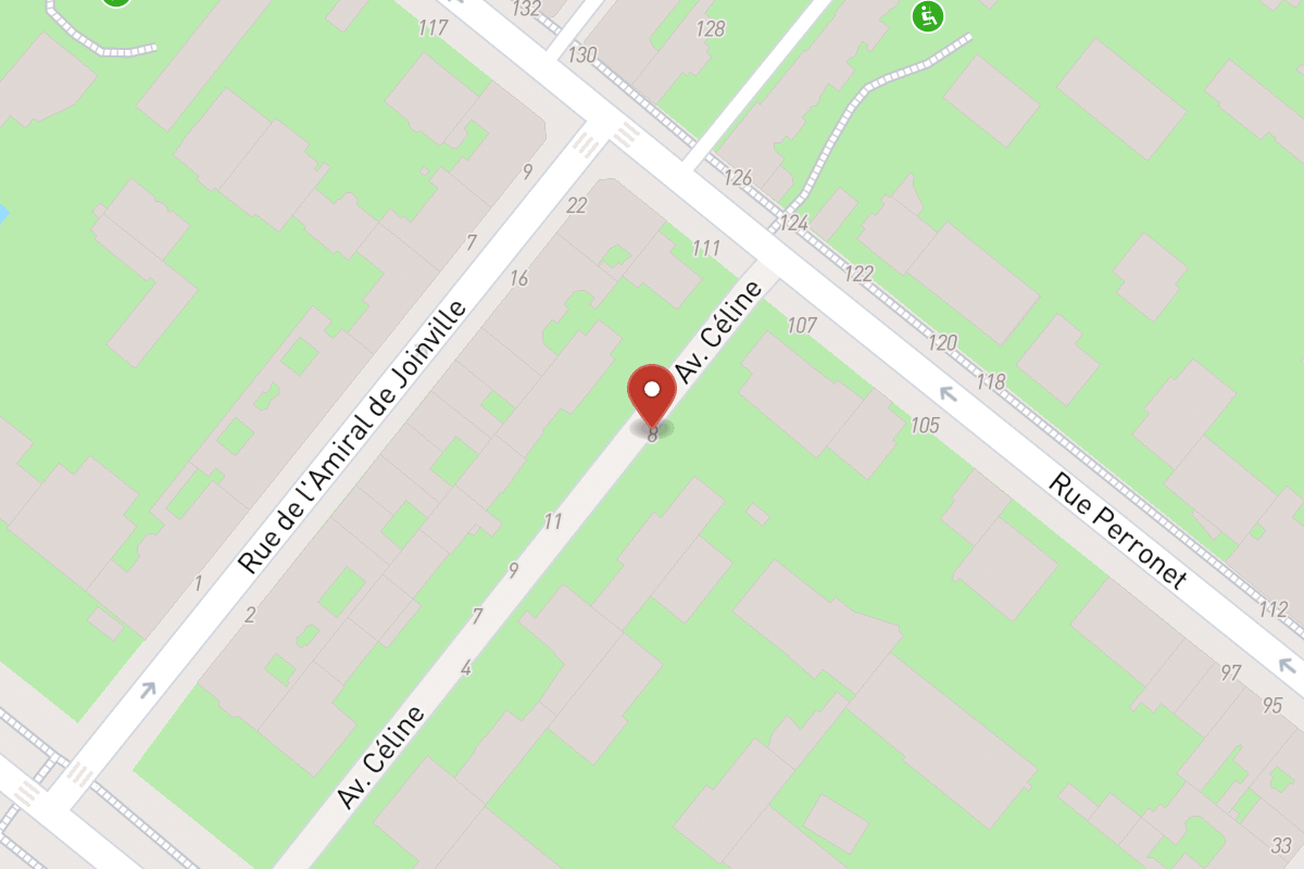 Plan de situation — 8 Avenue Céline