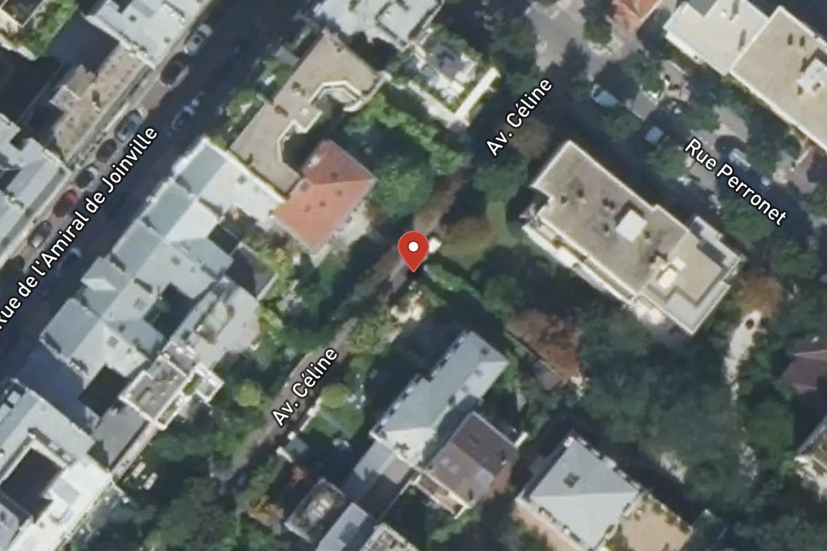 Vue satellite — 8 Avenue Céline