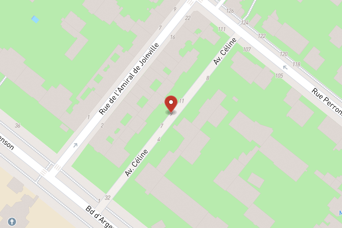 Plan de situation — 9 Avenue Céline