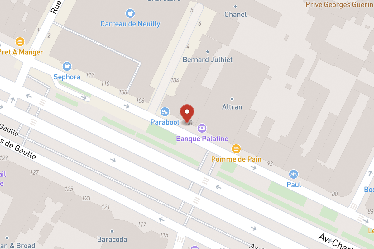 Plan de situation — 100 Avenue Charles de Gaulle