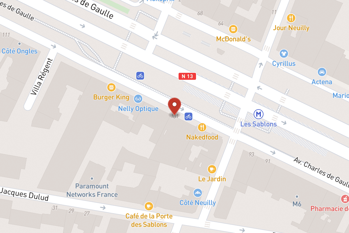 Plan de situation — 101 Avenue Charles de Gaulle