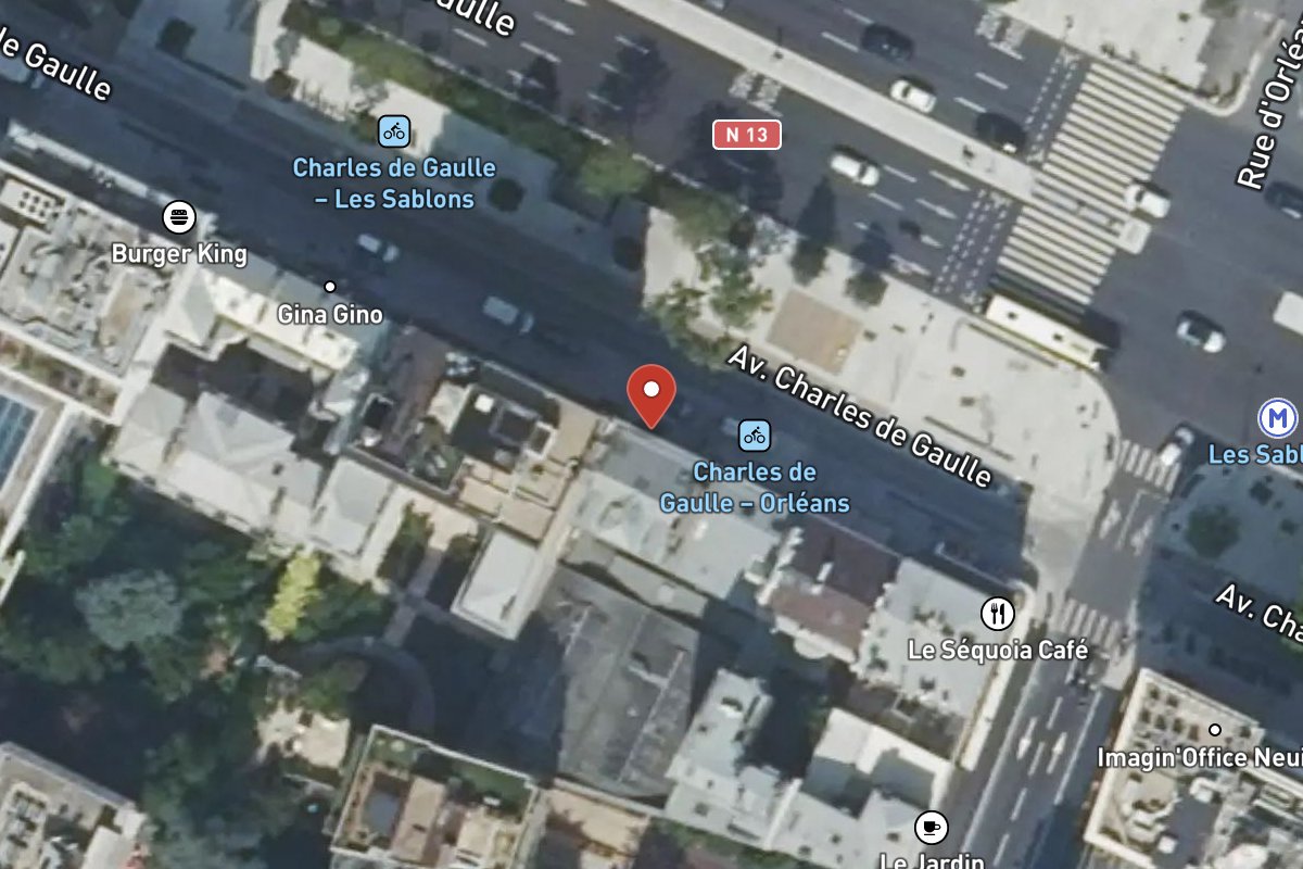 Vue satellite — 101 Avenue Charles de Gaulle