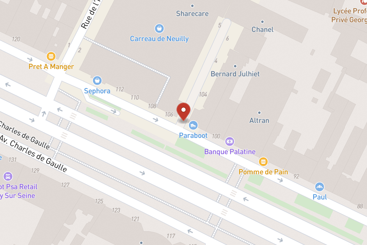 Plan de situation — 104 Avenue Charles de Gaulle