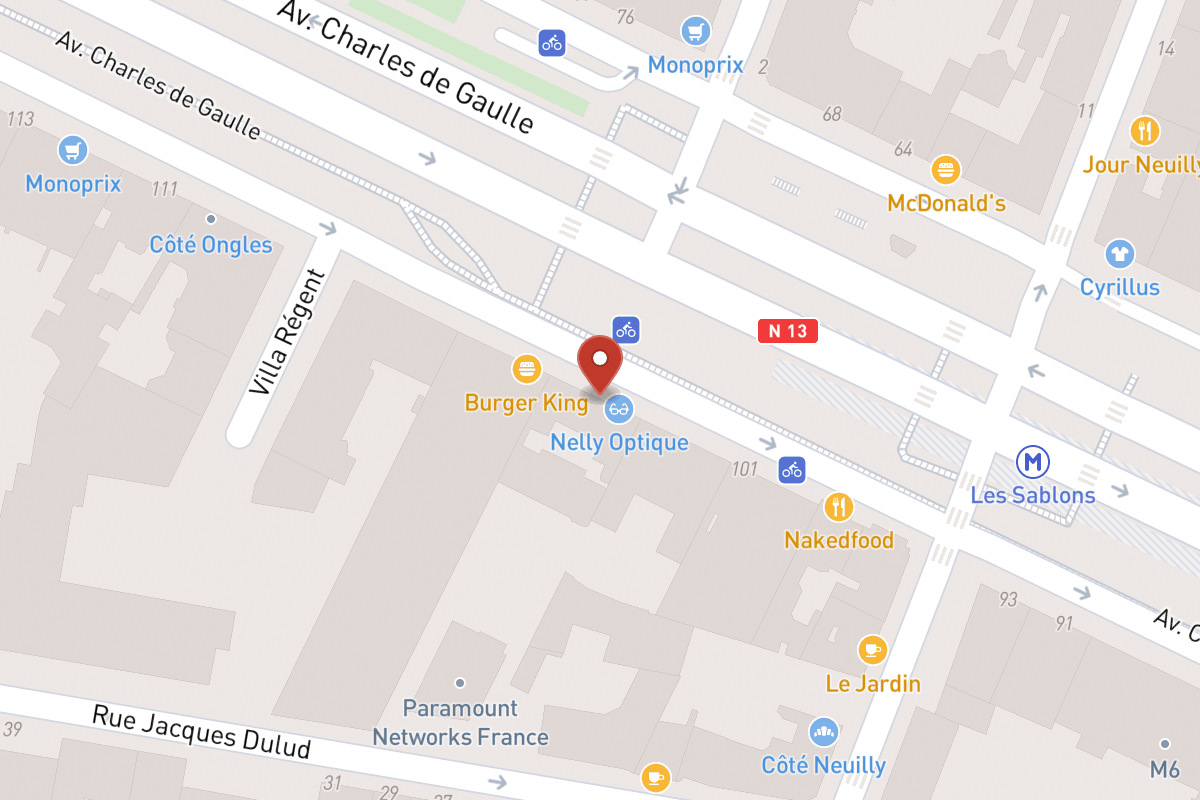 Plan de situation — 105 Avenue Charles de Gaulle