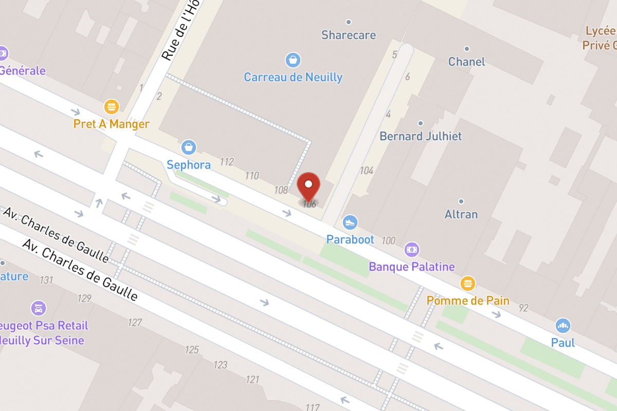 Plan de situation — 106 Avenue Charles de Gaulle