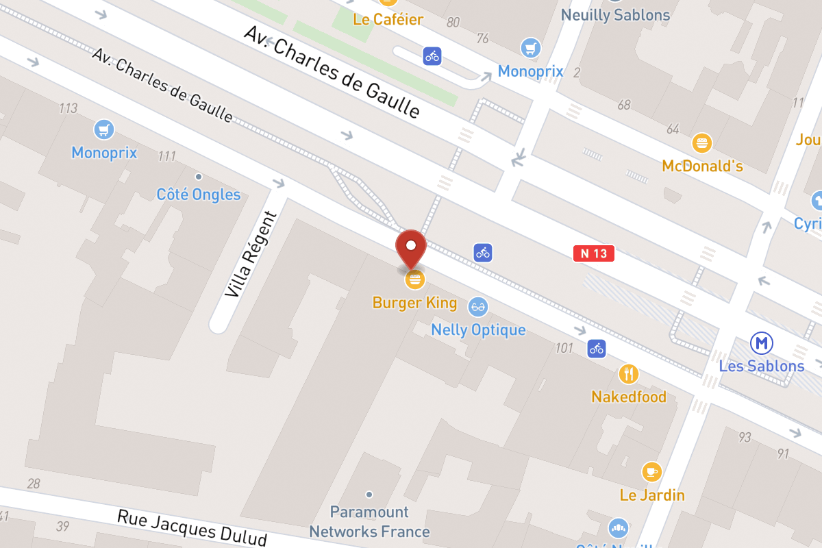 Plan de situation — 107 Avenue Charles de Gaulle