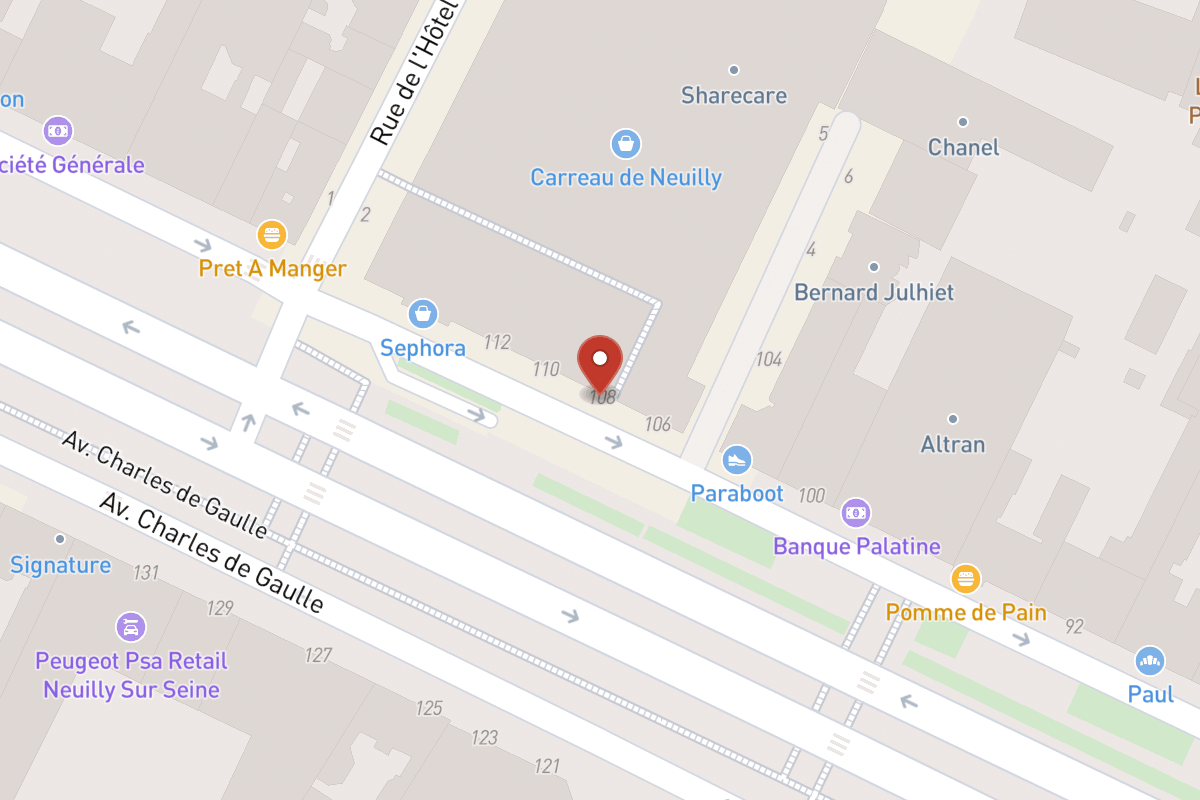 Plan de situation — 108 Avenue Charles de Gaulle
