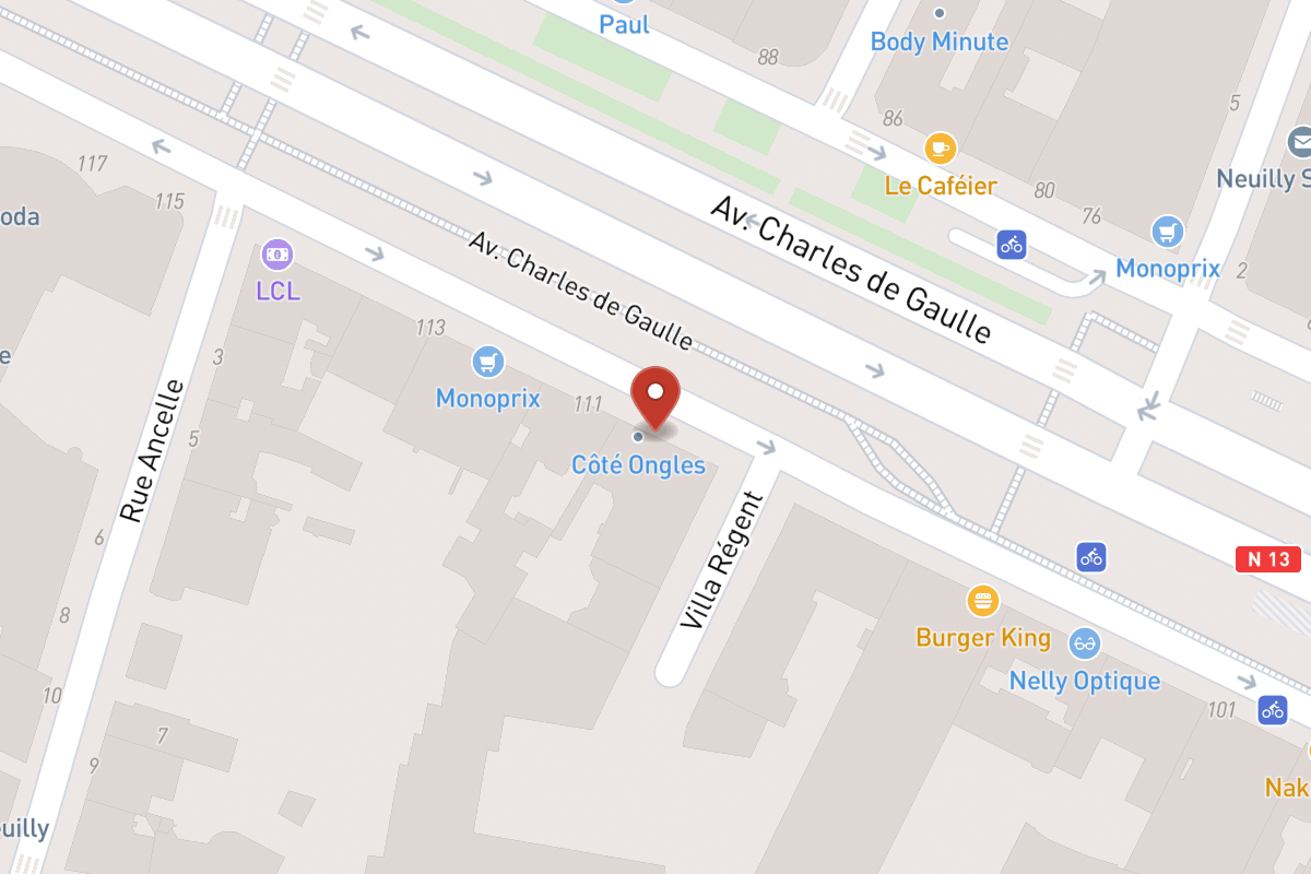 Plan de situation — 109BIS Avenue Charles de Gaulle