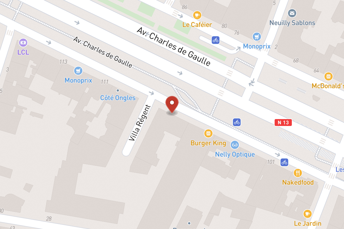 Plan de situation — 109 Avenue Charles de Gaulle