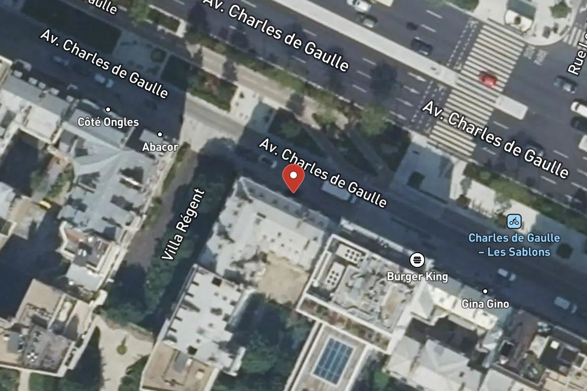 Vue satellite — 109 Avenue Charles de Gaulle