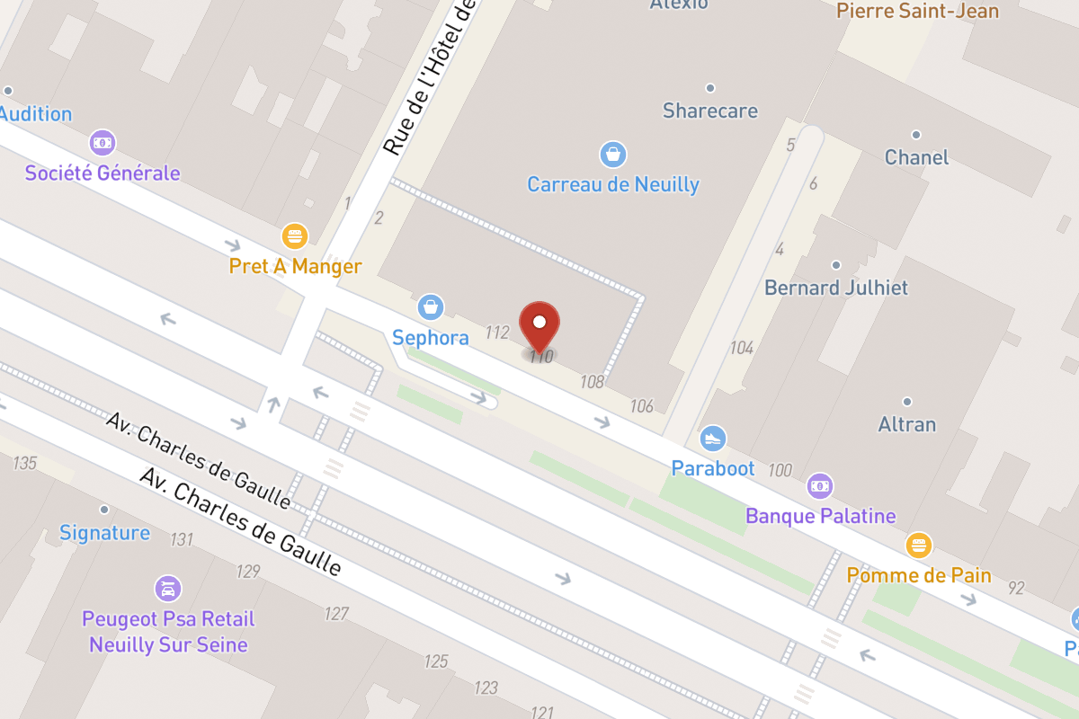 Plan de situation — 110 Avenue Charles de Gaulle