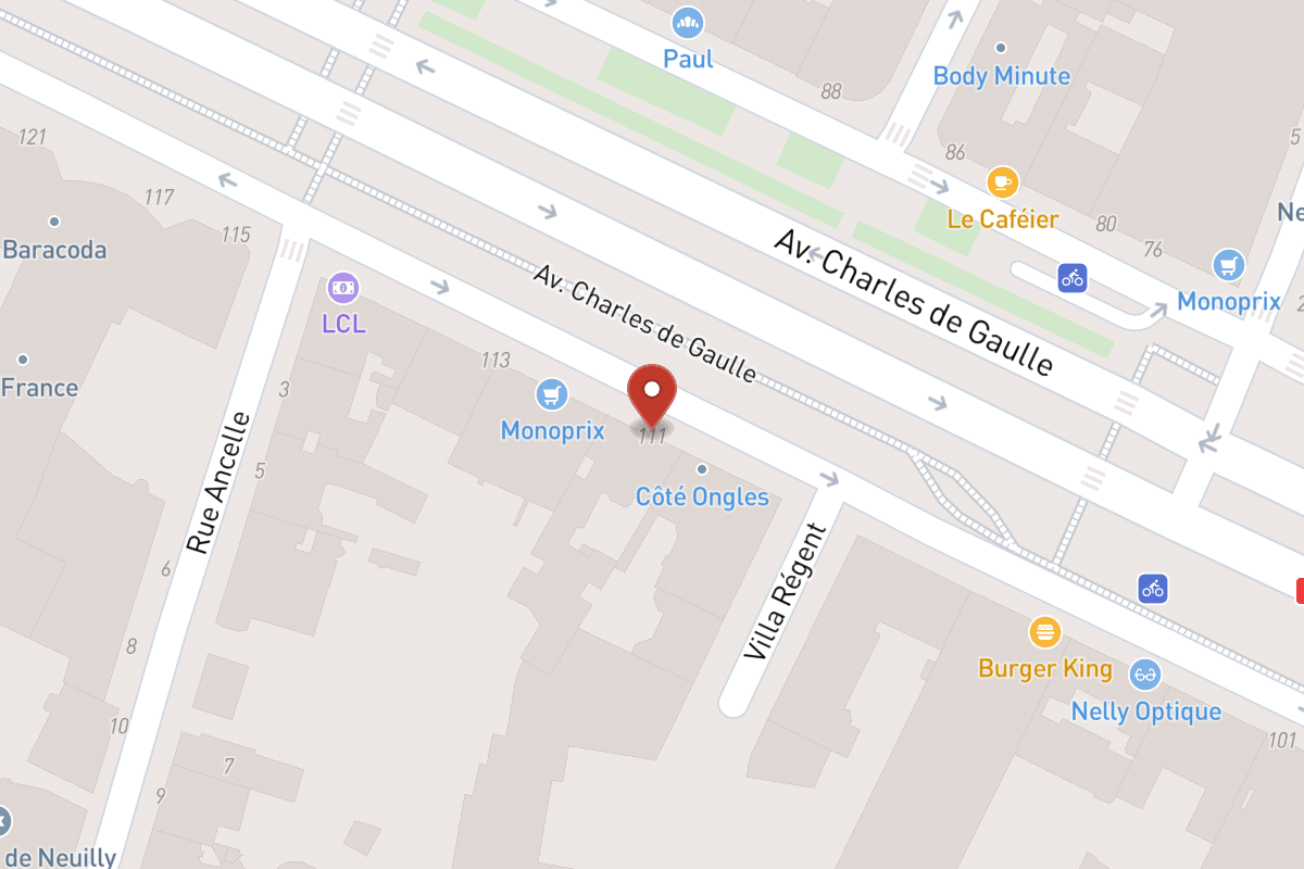 Plan de situation — 111 Avenue Charles de Gaulle