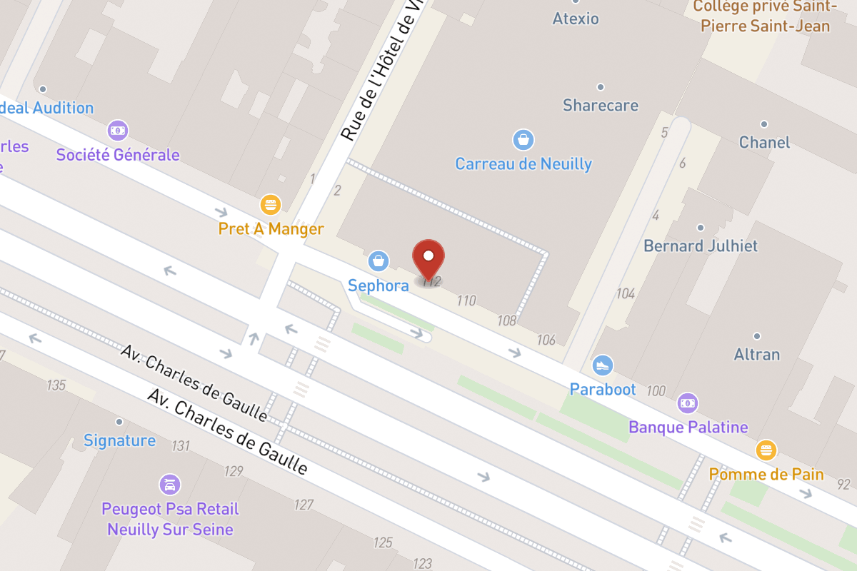 Plan de situation — 112 Avenue Charles de Gaulle