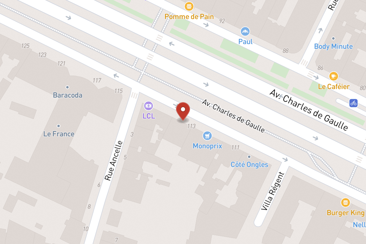 Plan de situation — 113BIS Avenue Charles de Gaulle