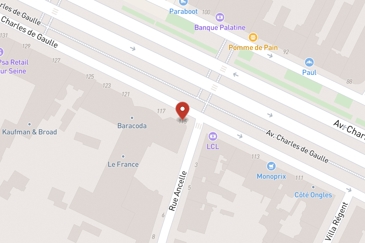 Plan de situation — 115 Avenue Charles de Gaulle
