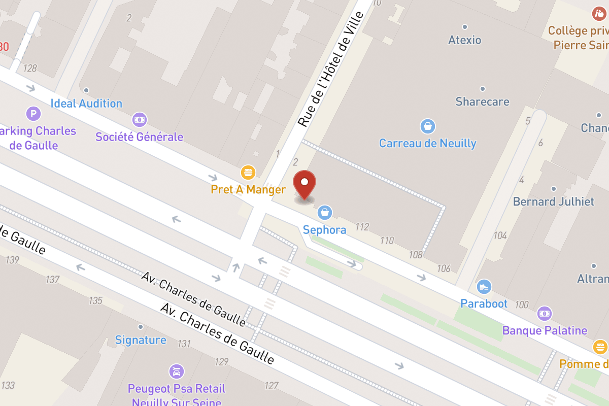 Plan de situation — 116 Avenue Charles de Gaulle