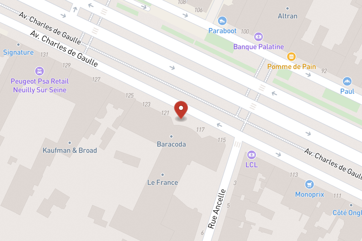 Plan de situation — 119 Avenue Charles de Gaulle