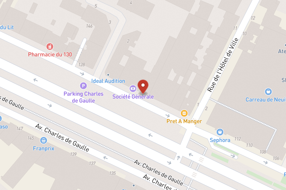 Plan de situation — 122 Avenue Charles de Gaulle