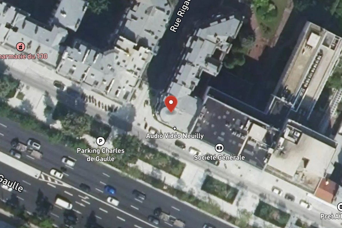 Vue satellite — 124 Avenue Charles de Gaulle