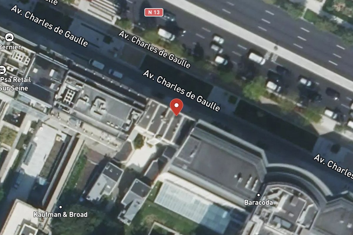 Vue satellite — 125 Avenue Charles de Gaulle