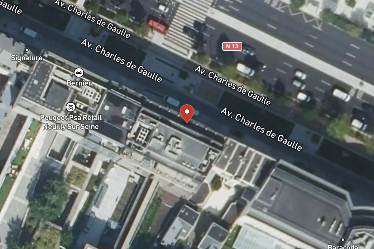 Vue satellite — 127 Avenue Charles de Gaulle