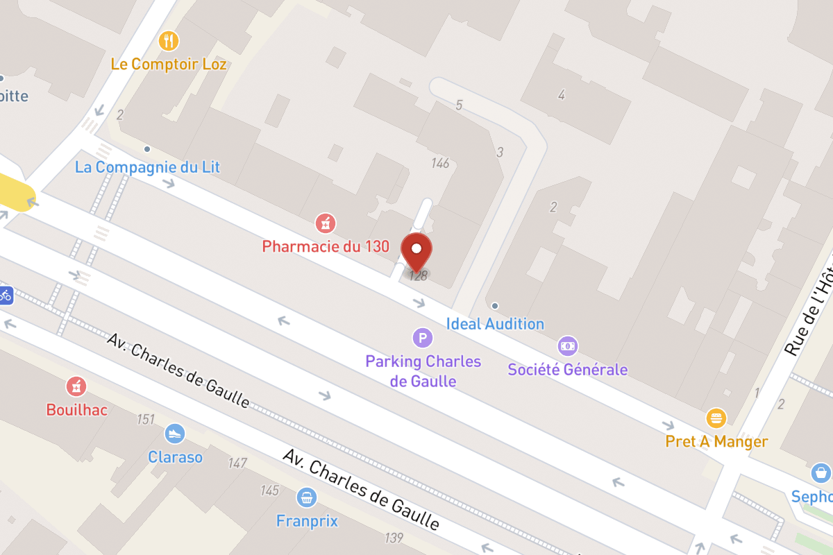 Plan de situation — 128 Avenue Charles de Gaulle
