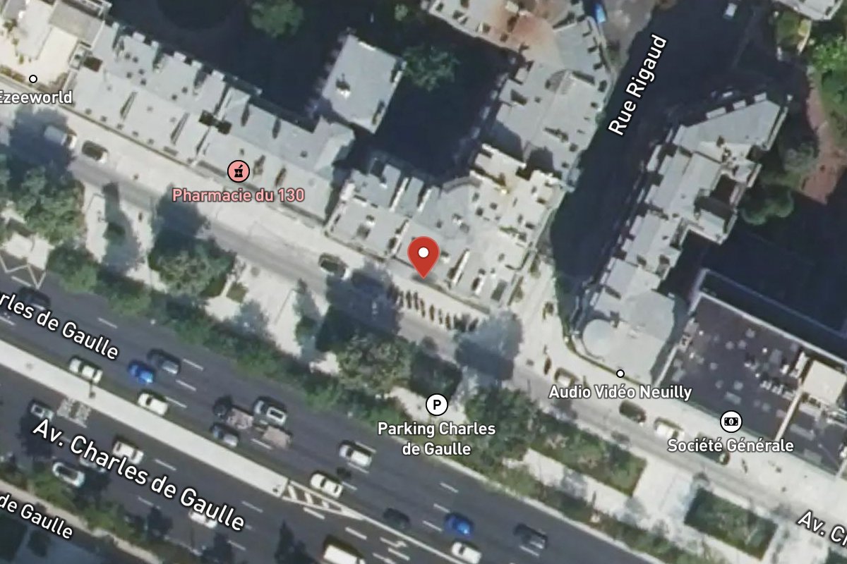 Vue satellite — 128 Avenue Charles de Gaulle
