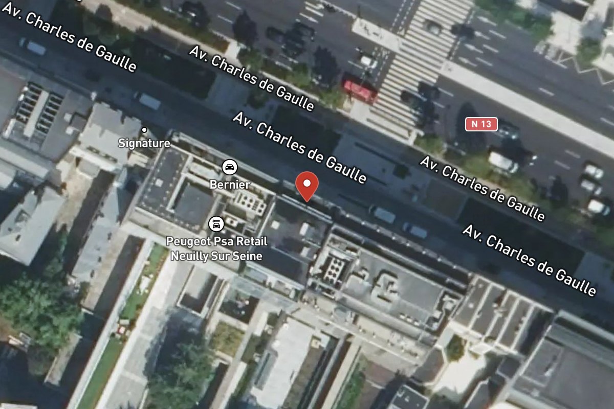 Vue satellite — 129 Avenue Charles de Gaulle