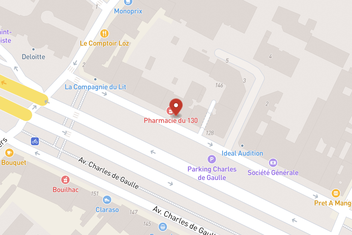 Plan de situation — 130 Avenue Charles de Gaulle