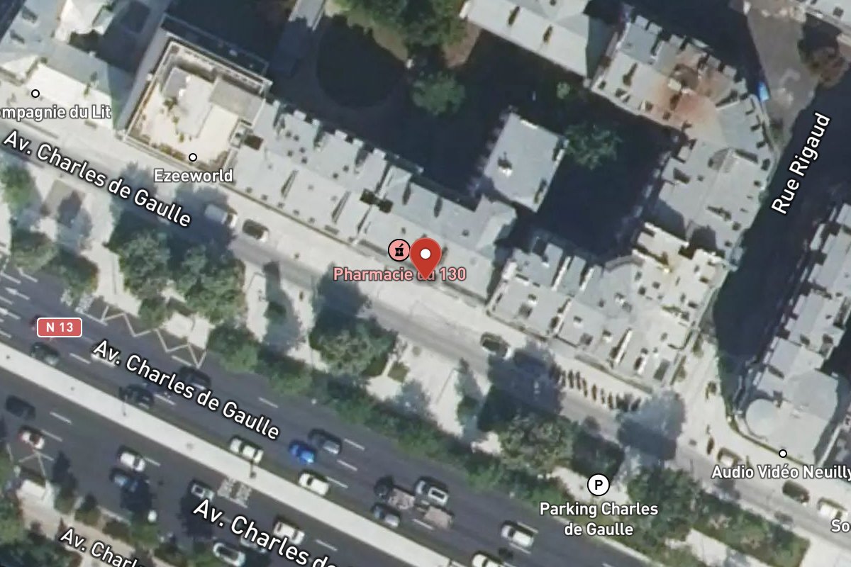 Vue satellite — 130 Avenue Charles de Gaulle